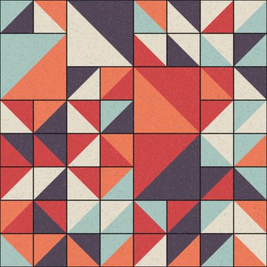 Soyut Geometrik Desen üretken hesaplama sanatı çizimi