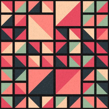 Soyut Geometrik Desen üretken hesaplama sanatı çizimi