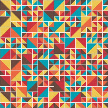 Soyut Geometrik Desen üretken hesaplama sanatı çizimi