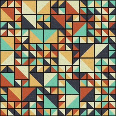 Soyut Geometrik Desen üretken hesaplama sanatı çizimi