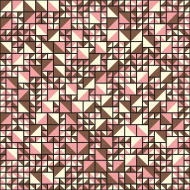 Soyut Geometrik Desen üretken hesaplama sanatı çizimi