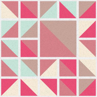 Soyut Geometrik Desen üretken hesaplama sanatı çizimi