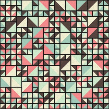 Soyut Geometrik Desen üretken hesaplama sanatı çizimi