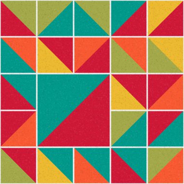 Soyut Geometrik Desen üretken hesaplama sanatı çizimi