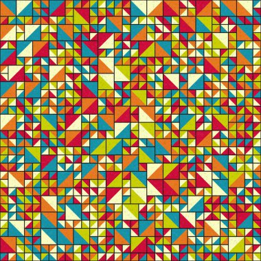 Soyut Geometrik Desen üretken hesaplama sanatı çizimi