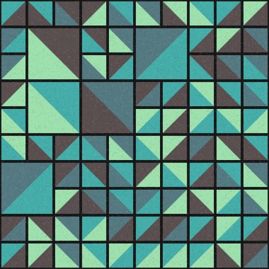 Soyut Geometrik Desen üretken hesaplama sanatı çizimi