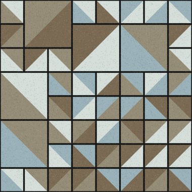 Soyut Geometrik Desen üretken hesaplama sanatı çizimi