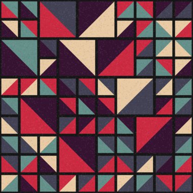 Soyut Geometrik Desen üretken hesaplama sanatı çizimi