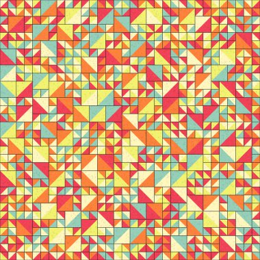 Soyut Geometrik Desen üretken hesaplama sanatı çizimi