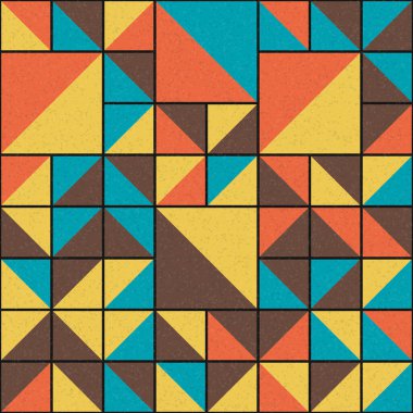 Soyut Geometrik Desen üretken hesaplama sanatı çizimi