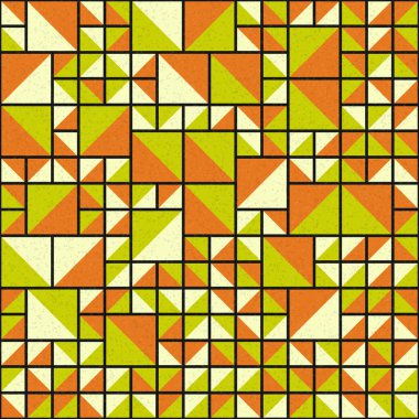 Soyut Geometrik Desen üretken hesaplama sanatı çizimi