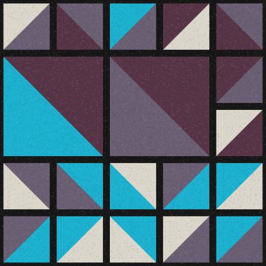 Soyut Geometrik Desen üretken hesaplama sanatı çizimi