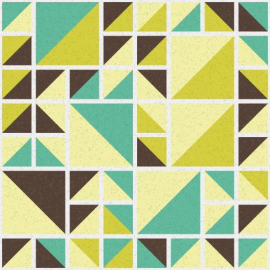 Soyut Geometrik Desen üretken hesaplama sanatı çizimi