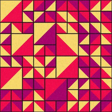 Soyut Geometrik Desen üretken hesaplama sanatı çizimi