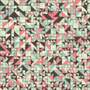 Soyut Geometrik Desen üretken hesaplama sanatı çizimi