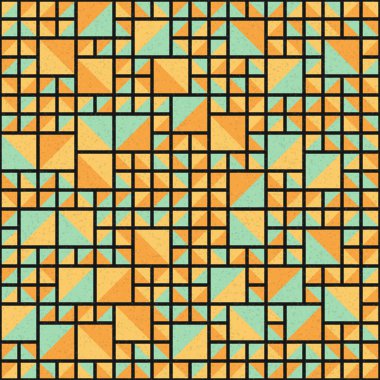 Soyut Geometrik Desen üretken hesaplama sanatı çizimi