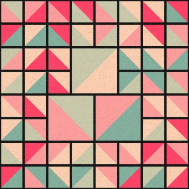 Soyut Geometrik Desen üretken hesaplama sanatı çizimi