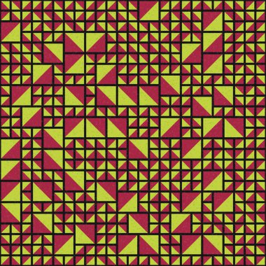 Soyut Geometrik Desen üretken hesaplama sanatı çizimi