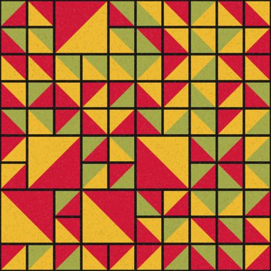 Soyut Geometrik Desen üretken hesaplama sanatı çizimi