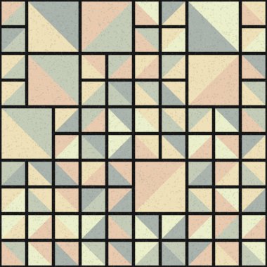 Soyut Geometrik Desen üretken hesaplama sanatı çizimi