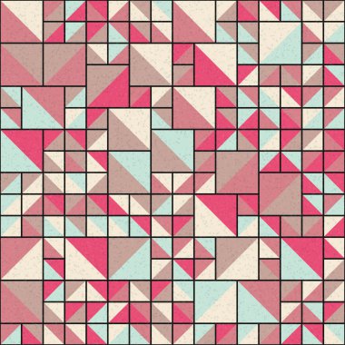 Soyut Geometrik Desen üretken hesaplama sanatı çizimi