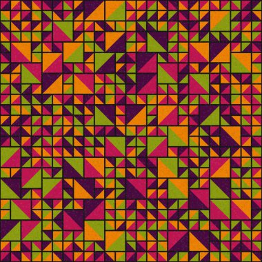 Soyut Geometrik Desen üretken hesaplama sanatı çizimi