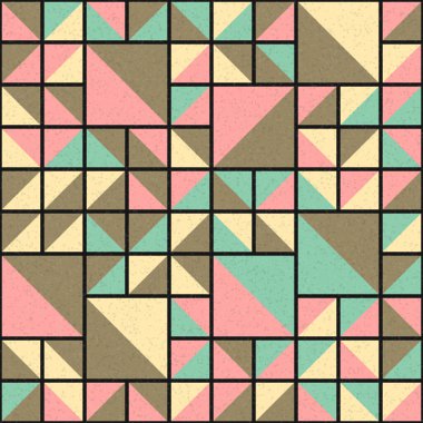 Soyut Geometrik Desen üretken hesaplama sanatı çizimi