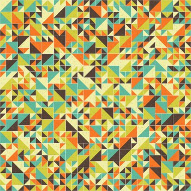 Soyut Geometrik Desen üretken hesaplama sanatı çizimi