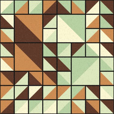 Soyut Geometrik Desen üretken hesaplama sanatı çizimi