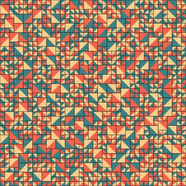 Soyut Geometrik Desen üretken hesaplama sanatı çizimi