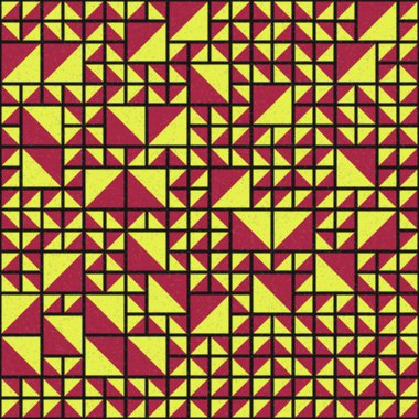 Soyut Geometrik Desen üretken hesaplama sanatı çizimi