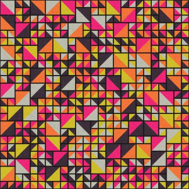 Soyut Geometrik Desen üretken hesaplama sanatı çizimi