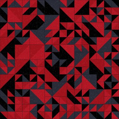 Soyut Geometrik Desen üretken hesaplama sanatı çizimi