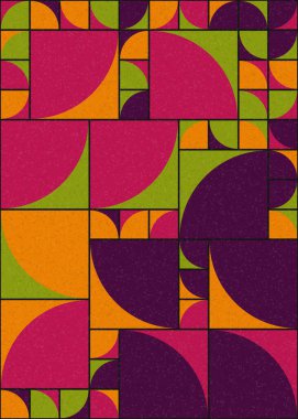 Soyut Geometrik Desen üretken hesaplama sanatı çizimi