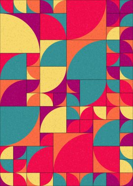 Soyut Geometrik Desen üretken hesaplama sanatı çizimi