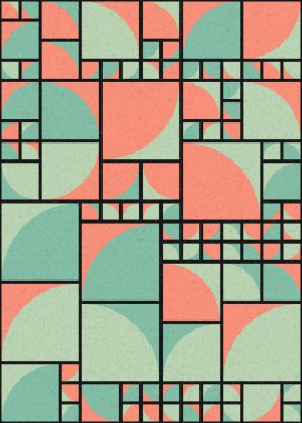 Soyut Geometrik Desen üretken hesaplama sanatı çizimi