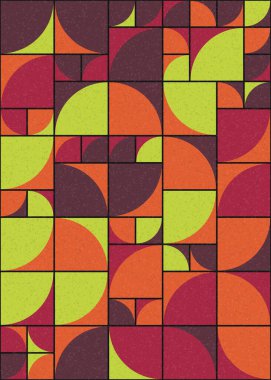 Soyut Geometrik Desen üretken hesaplama sanatı çizimi