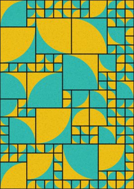 Soyut Geometrik Desen üretken hesaplama sanatı çizimi