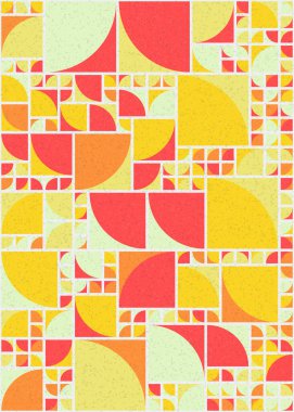 Soyut Geometrik Desen üretken hesaplama sanatı çizimi