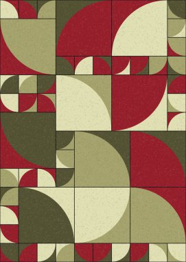 Soyut Geometrik Desen üretken hesaplama sanatı çizimi