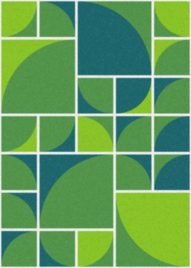 Soyut Geometrik Desen üretken hesaplama sanatı çizimi