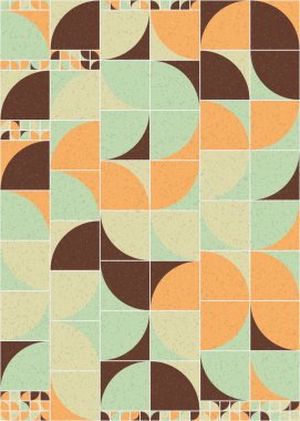 Soyut Geometrik Desen üretken hesaplama sanatı çizimi