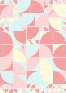 Soyut Geometrik Desen üretken hesaplama sanatı çizimi