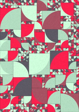 Soyut Geometrik Desen üretken hesaplama sanatı çizimi