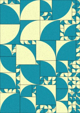 Soyut Geometrik Desen üretken hesaplama sanatı çizimi