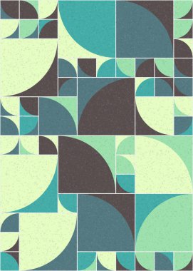 Soyut Geometrik Desen üretken hesaplama sanatı çizimi