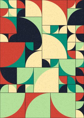 Soyut Geometrik Desen üretken hesaplama sanatı çizimi