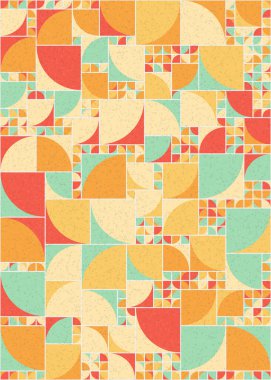 Soyut Geometrik Desen üretken hesaplama sanatı çizimi