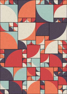 Soyut Geometrik Desen üretken hesaplama sanatı çizimi