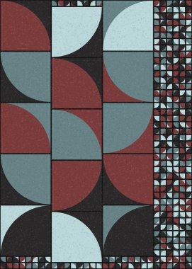 Soyut Geometrik Desen üretken hesaplama sanatı çizimi